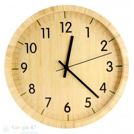 Reloj de Pared Bamboo 