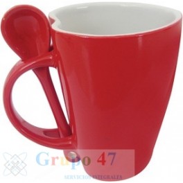 TAZA CORAZÓN CON CUCHARA TAZA CORAZÓN CON CUCHARA