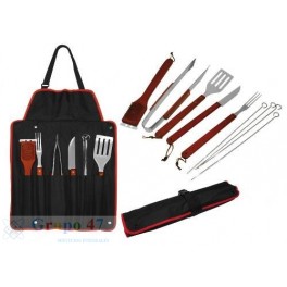 Delantal BBQ 9 Herramientas GP - H5 Delantal BBQ 9 Herramientas GP - H5